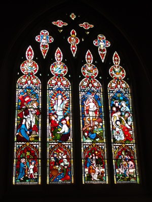 Stained glass window in 