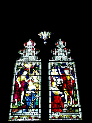 stained glass window in Hambleden Church of Saint Mary the Virgin
