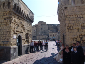 walkway to Castel dell'Ovo