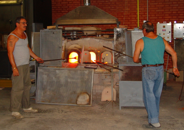 Glass furnace in Murano, Italy